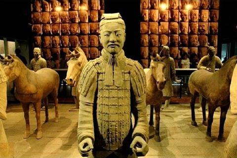 秦兵马俑的说说 一句话形容兵马俑